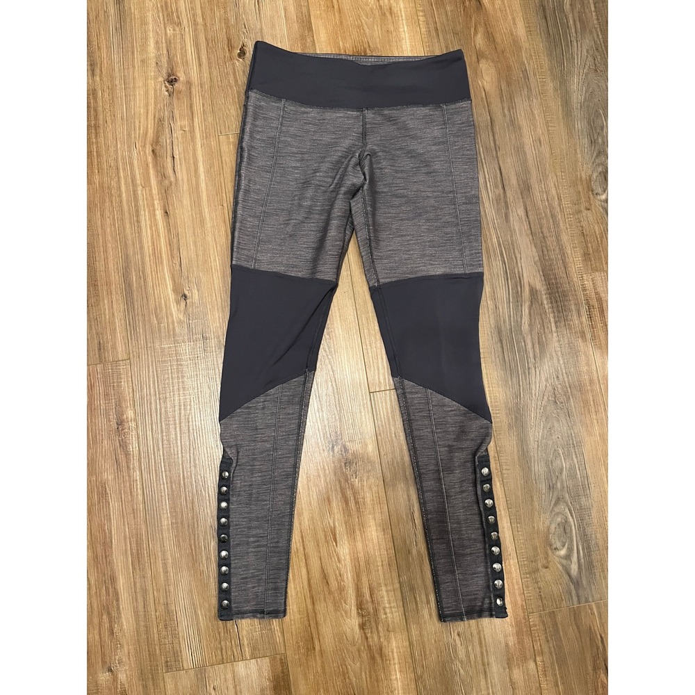 Lululemon High Times Pant Space Dye Grey Snap Ankle Leggings Size 8